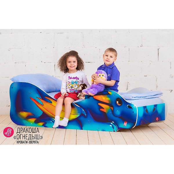 Купить кровать-зверенок дракоша-огнедыш - 8 690 ₽
