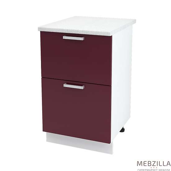 Купить шкаф напольный с двумя ящиками алина шн2я 500 б/ст - 4 845 ₽