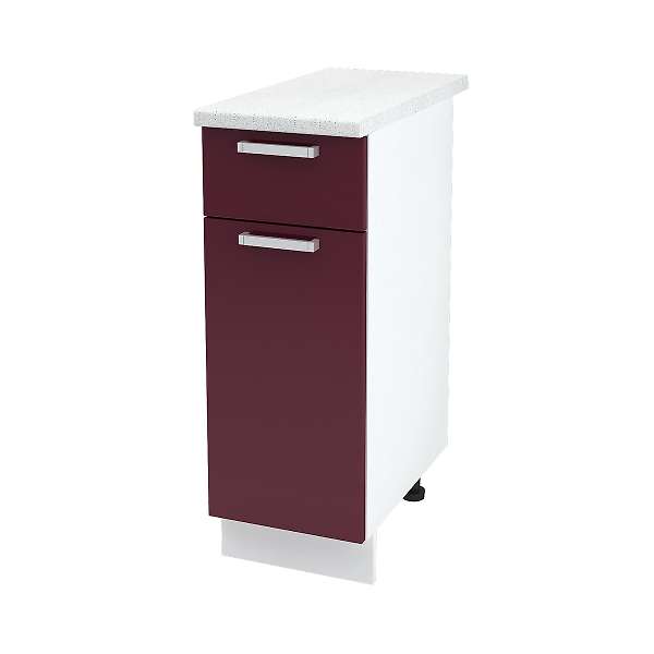 Купить шкаф напольный с одним ящиком линда шн1я 300 б/ст - 3 268 ₽