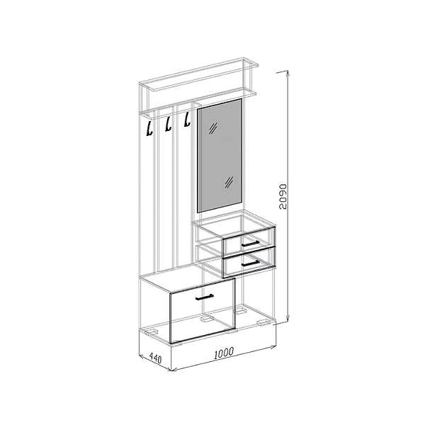 Купить прихожая лидер - 11 827 руб.
