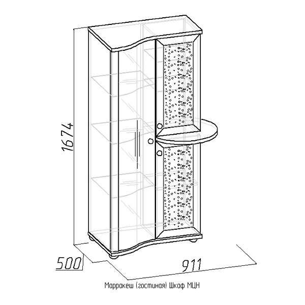 Купить шкаф мцн марракеш - 12 757 ₽