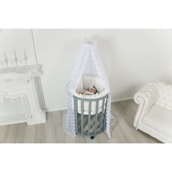 Купить круглая-овальная кроватка uomо da vinci 7 в 1  - 10 700 ₽