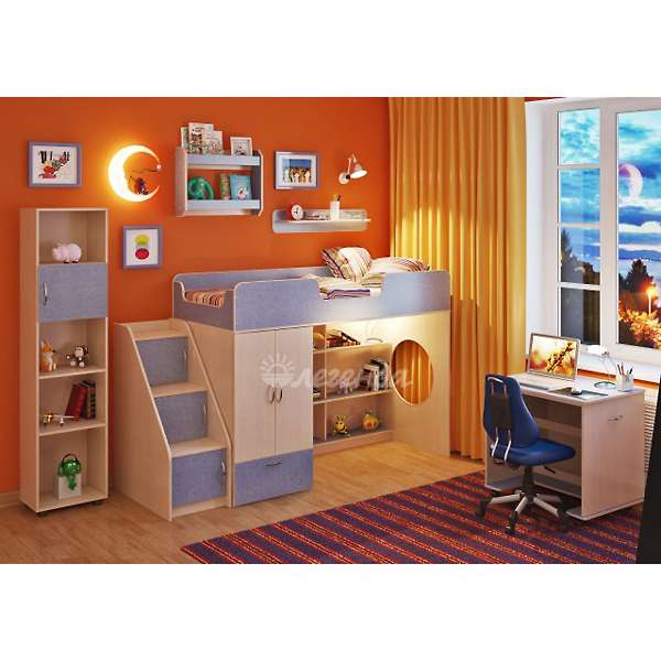 Купить детская стенка легенда №9 с полками - 35 020 ₽