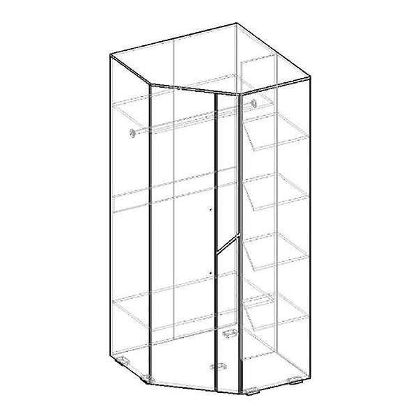 Купить шкаф угловой кватро - 16 531 руб.