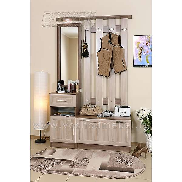 Купить зеркало с тумбой вешалка с тумбой мр-10 машенька (рамка) - 7 828 руб.