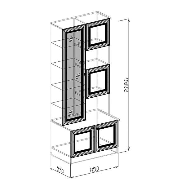 Купить шкаф комби 7 диана люкс - 14 352 руб.