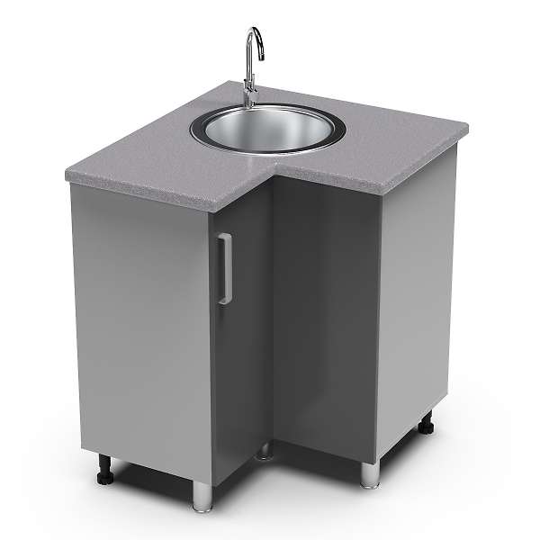 Купить угловая мойка 850х850 угол прямой танго умп - 5 059 руб.