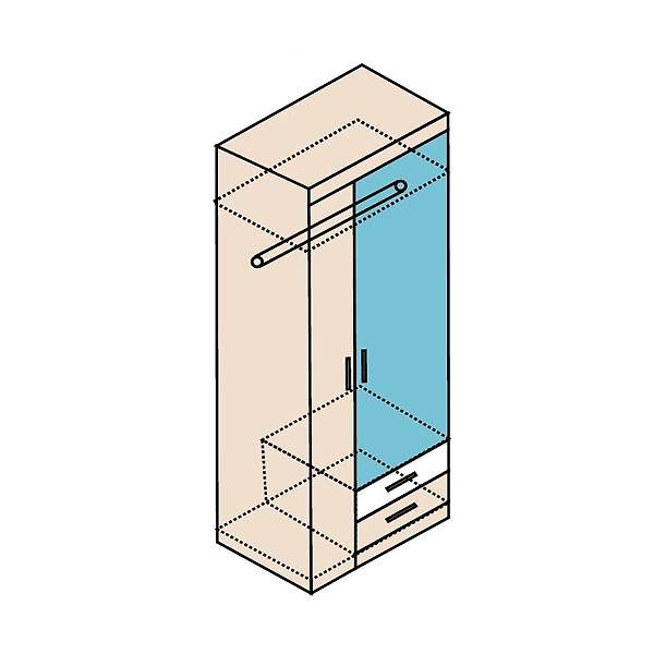 Купить шкаф для одежды ника н10з - 23 152 ₽