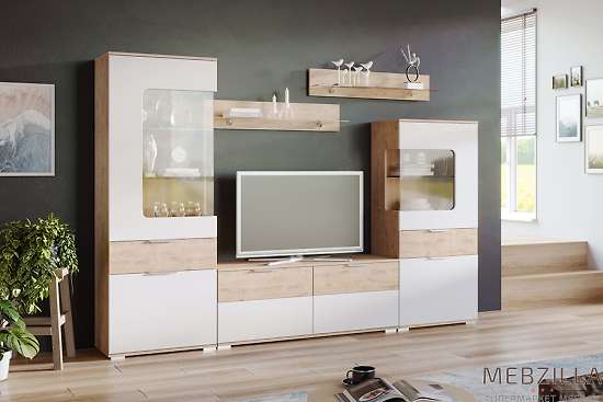 Купить модульная гостиная в современном стиле вегас, белый - 47 510 руб.