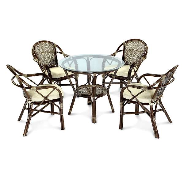 Купить комплект обеденный ellena (стол + 4 кресла) - 55 281 руб.