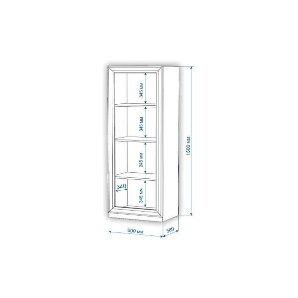 Купить витрина высокая втн-фс-фг nobile - 15 190 ₽