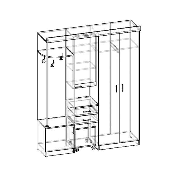 Купить прихожая елена 3 - 18 376 руб.