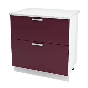 Шкаф напольный с двумя ящиками Юлия ШН2Я 800 Б/СТ