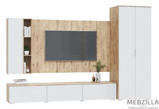 Купить гостиная модульная сканди. комплект 3, белый - 48 726 руб.