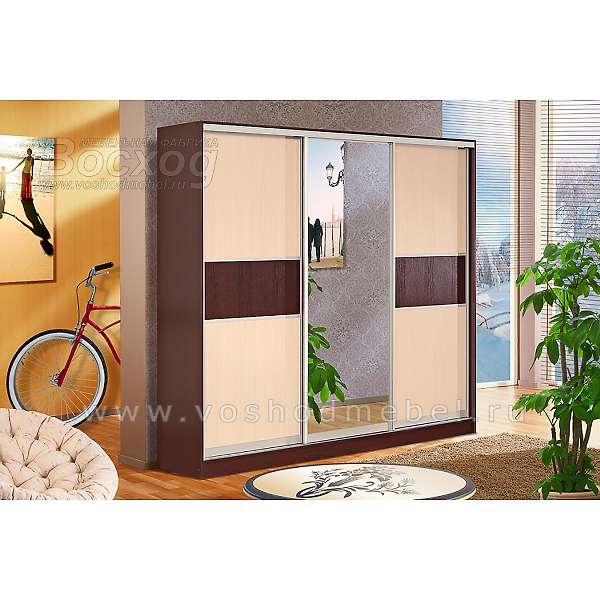 Купить шкаф-купе трехдверный кл3/60/1.8 люкс - 21 356 руб.
