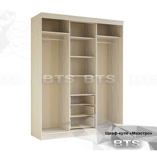 Купить шкаф-купе трехдверный маэстро - 26 969 ₽
