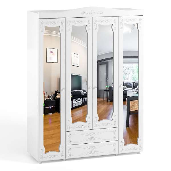 Купить шкаф четырехдверный италия ит-64 - 35 750 руб.