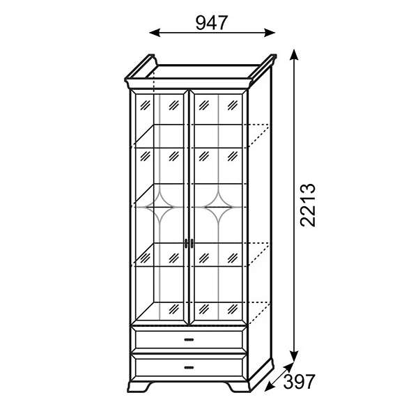 Купить шкаф для посуды венеция 16 - 28 886 руб.