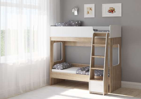 Купить двухъярусная кровать легенда d601.1 - 24 730 руб.