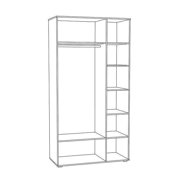 Купить шкаф комбинированный 13.06 индиго - 15 768 руб.