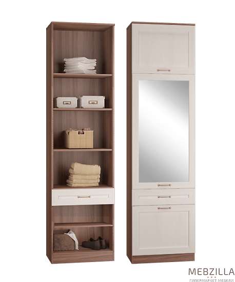 Купить лестер шкаф пенал с ящ. и дв. т.ясень/св.бодега - 16 601 руб.