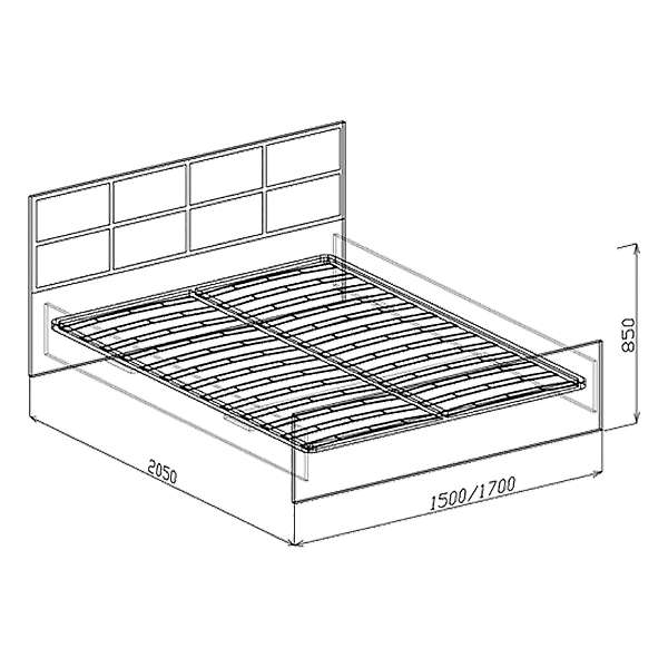 Купить кровать 1,4 палермо - 15 547 руб.
