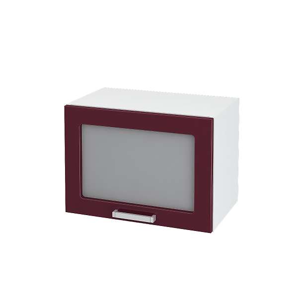 Купить шкаф навесной горизонтальный со стеклом модена швгс 500-720 - 2 352 ₽