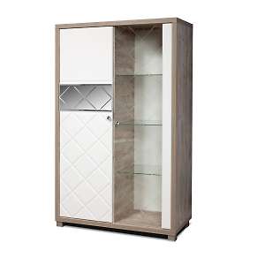 Шкаф с витриной Кристал КМК 0650.4(5)