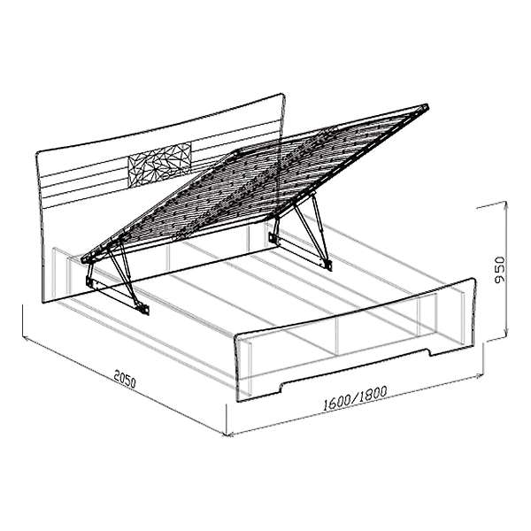 Купить кровать 1,4 атлантида - 17 939 руб.