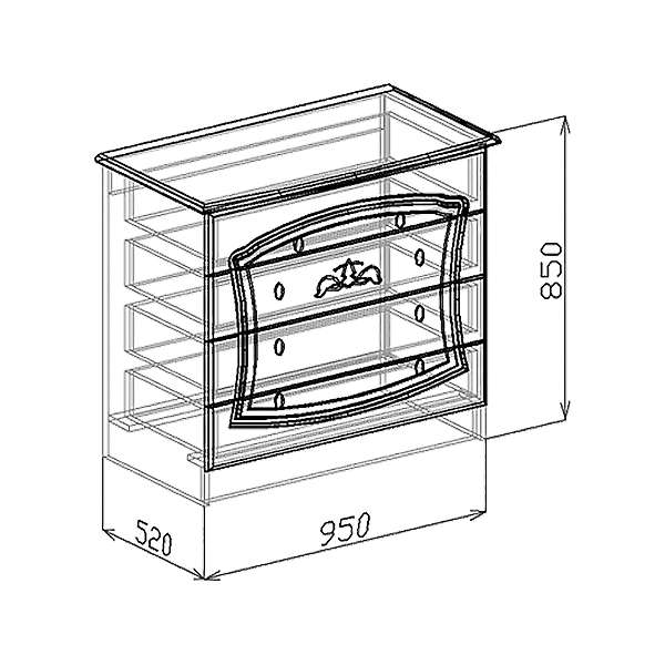Купить комод валенсия - 10 631 ₽
