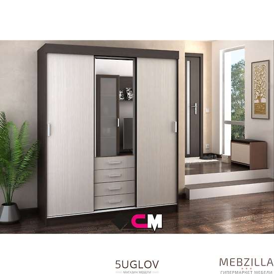 Купить шкаф-купе трехдверный лдсп лидер-3 - 20 562 руб.