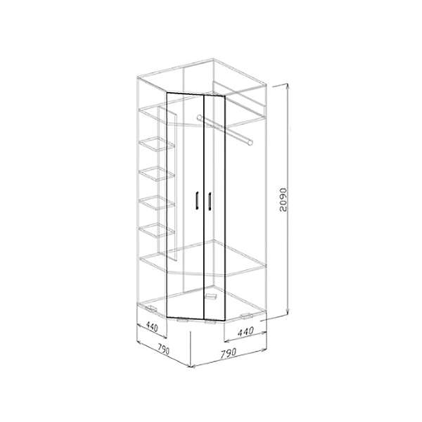 Купить шкаф угловой лидер 9 - 13 421 руб.