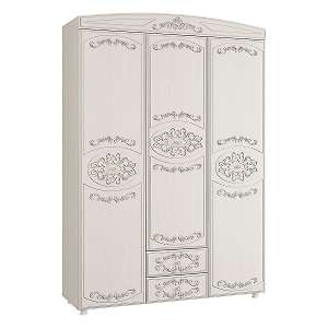 Шкаф трехдверный комбинированный Каролина