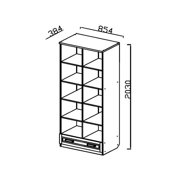 Купить шкаф комбинированный юн-3 юниор-7 прованс - 20 690 руб.