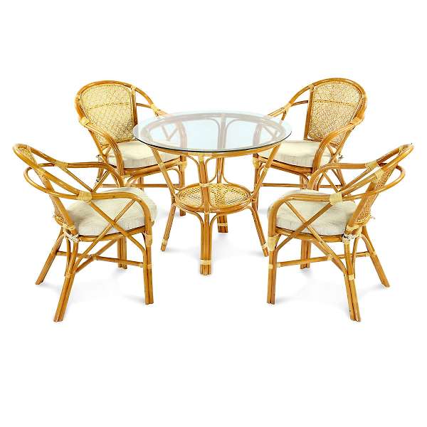 Купить комплект обеденный ellena (стол + 4 кресла) - 55 281 руб.