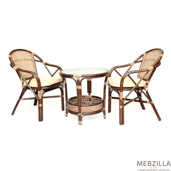 Купить комплект кофейный ellena-2, стол + 2 кресла - 30 073 ₽