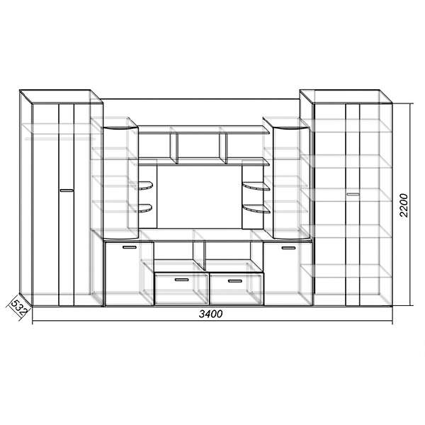 Купить гостиная венеция  - 42 069 ₽
