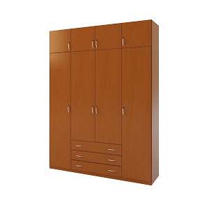 Шкаф четырехстворчатый с антресолью ШР-423