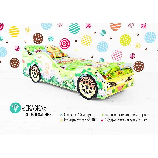 Купить кровать-машина сказка - 6 990 руб.