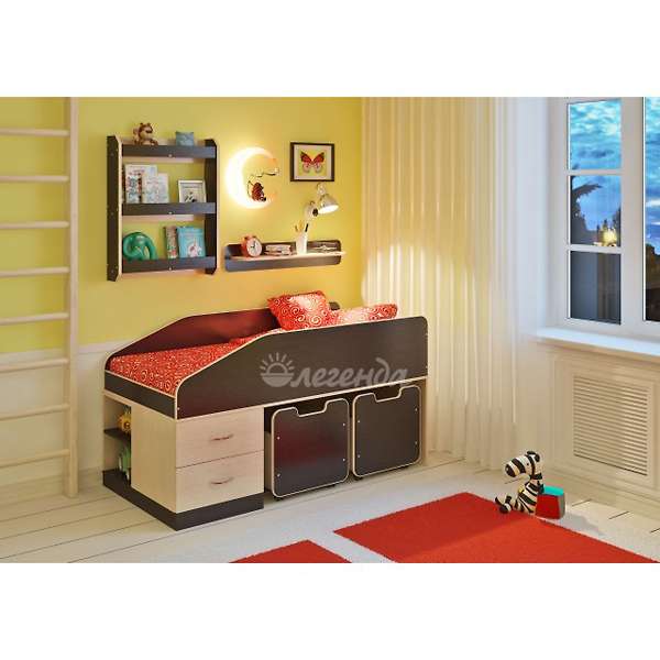 Купить кровать легенда 8 с полками - 18 370 ₽