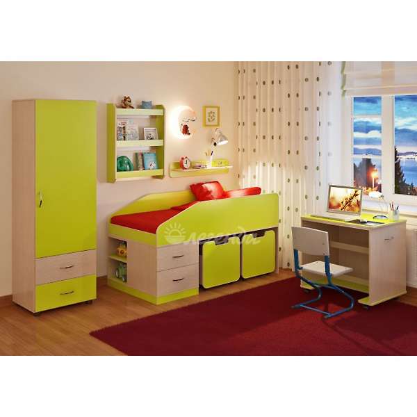 Купить детская стенка легенда №12 с полками - 32 370 ₽