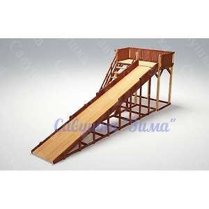 Зимняя деревянная горка Савушка Зима 6