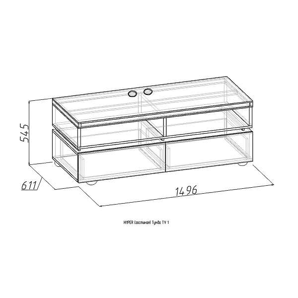 Купить тумба тв 1 hyper - 13 044 руб.