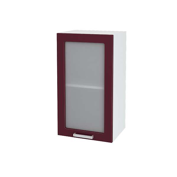 Купить шкаф навесной со стеклом модена швс 400-720 - 3 239 ₽