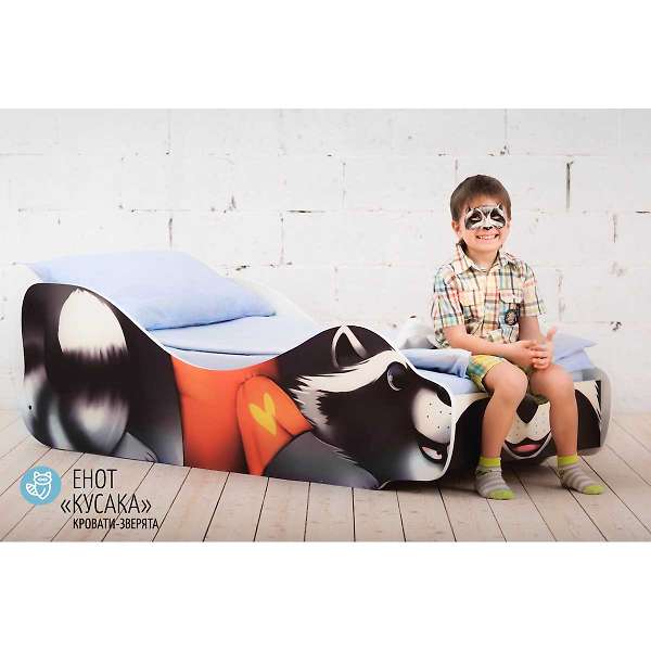 Купить кровать-зверенок енот-кусака - 8 690 ₽