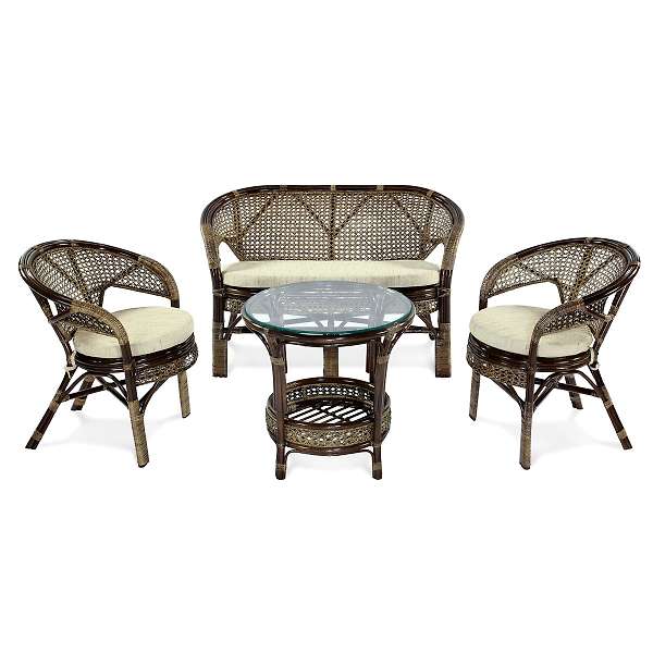 Купить комплект кофейный пеланги (стол + 2 кресла + диван) 02/15 - 45 021 руб.