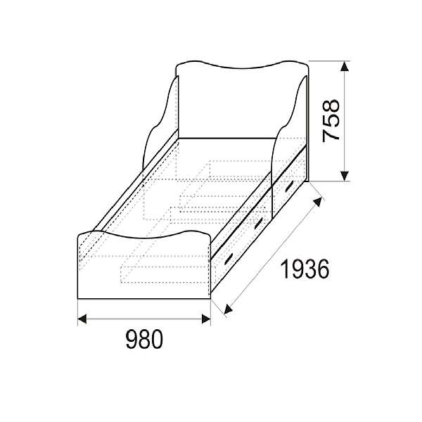 Купить кровать квест 5 комплектация 1 - 17 907 руб.
