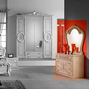 Спальный комод с зеркалом Роза