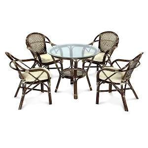 Комплект обеденный Ellena (стол + 4 кресла)