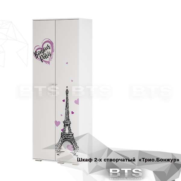 Купить шкаф для одежды трио шк-09 бонжур - 13 483 руб.